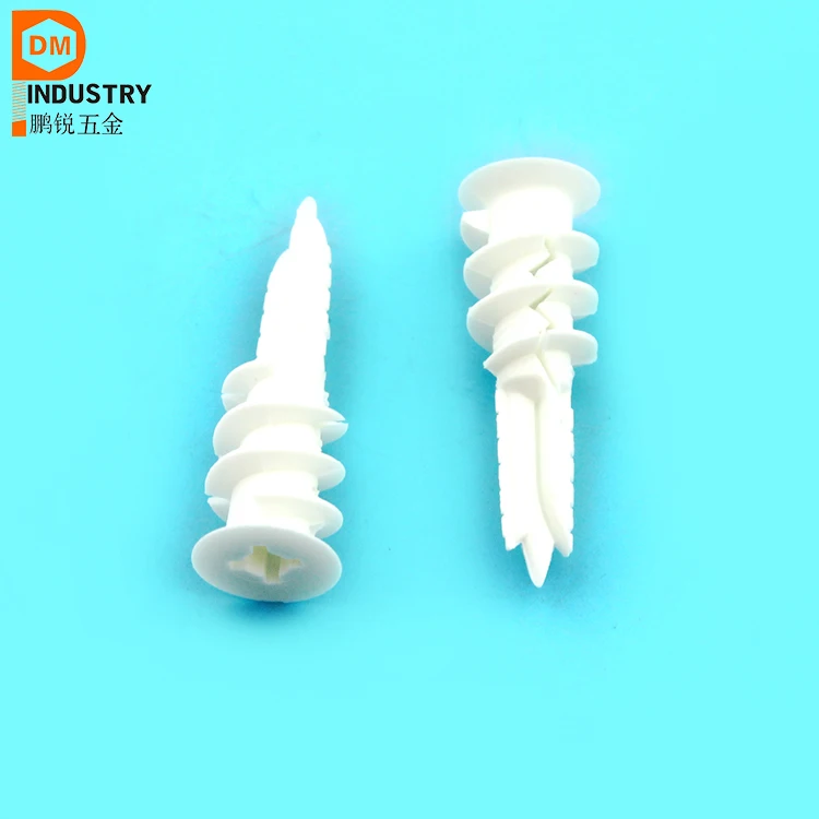 13*40 Self Drilling Nylon Slotted  Drywall Anchors