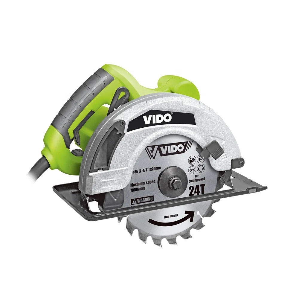 VIDO portable high performance wooding cutting tools 7inch 185mm 1500w long life electric handheld circular saw machine
