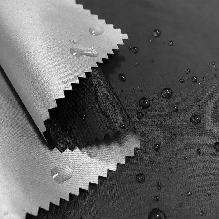 Tent Umbrella Fabric with Silver Coating Stock Competitive Price Antistatic Uv 210t Polyester Taffeta Free Shaoxing Woven Plain