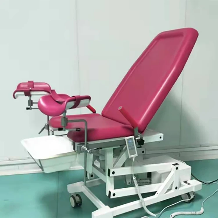 Gynecological electric examination bed foldable Electric Gynaecology delivery Bed Examination Tables
