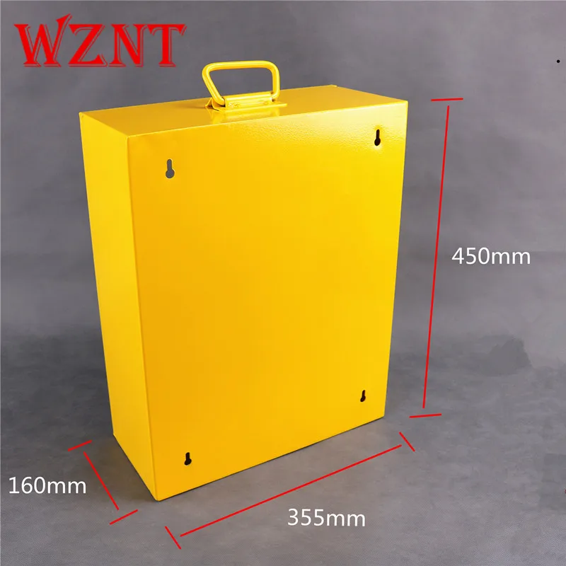 NT-LG19 YELLOW Steel Plate Group Safety Lockout Station Boxs Electrical Circuit Breaker Lockout Loto Kits