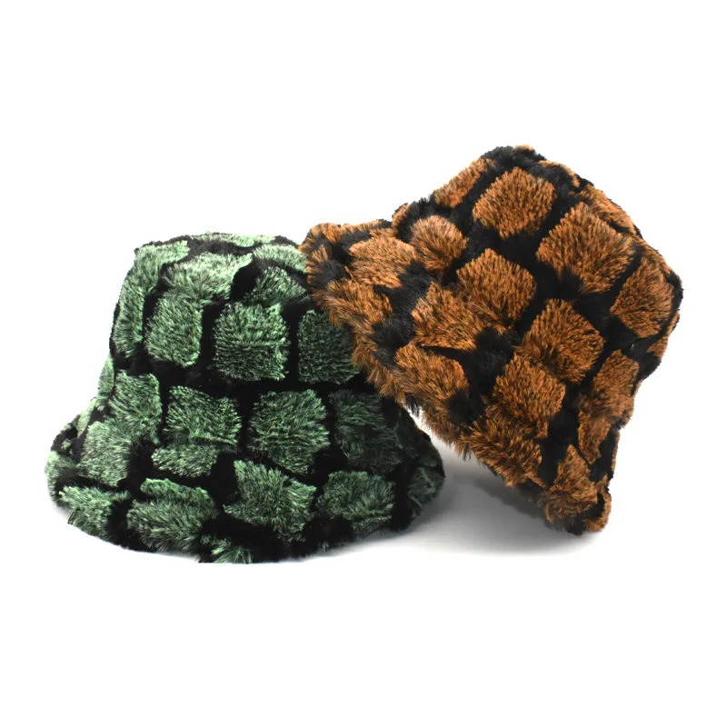 2022 New Designer Fashion Women And Men Winter Bucket Hats High Quality Thicken Warm Rabbit Hair Simple Luxury Bucket Caps