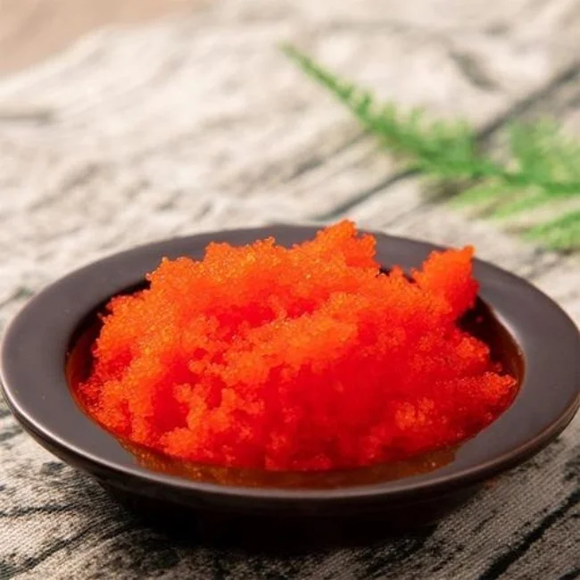 Апельсиновая Икра готовая к употреблению капелиновая рыба