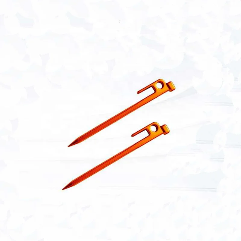 Tent Pegs Aluminium Tent Stakes Pegs with Hook Stakes Nail Garden Stakes Camping Peg for Pitching Camping