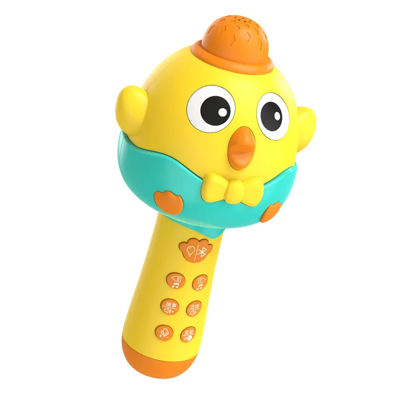 children gifts new arrivals kids voice change plastic cartoon chicken wireless karaoke microphone speaker singing toys