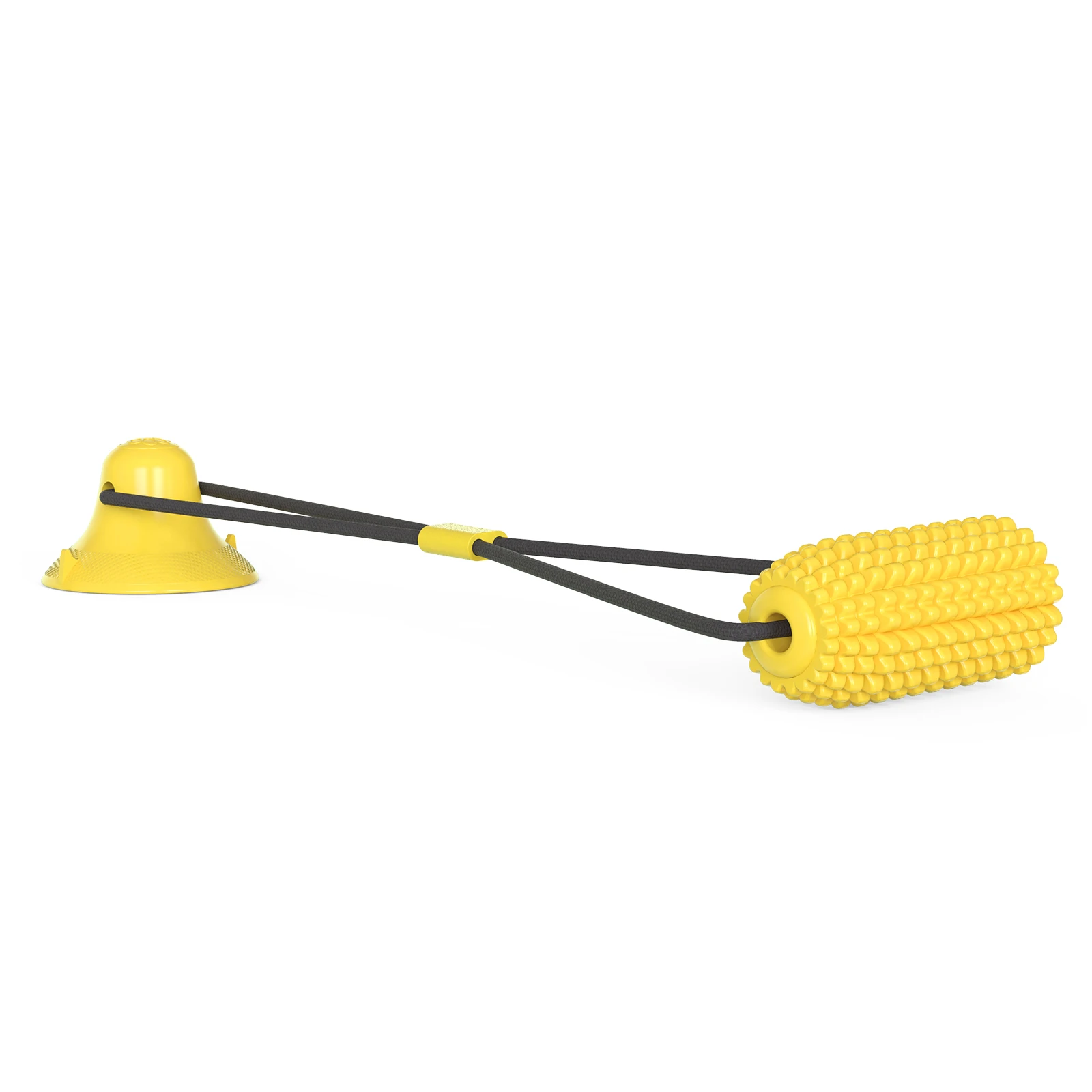 Hygienic And Nontoxic Chew Corn Toys For Dog Dental Care Toy Brush Chew Pet Dog Toys Double SuctionCup Dog Chew Rope Ball