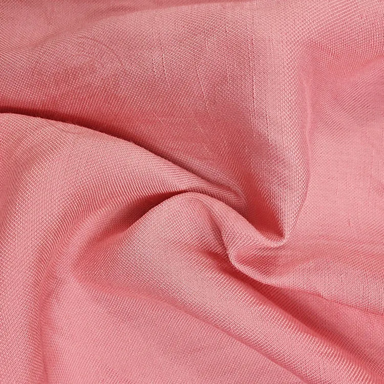 New Fashion 120D Tencel Ramie Woven Fabric 204GSM  for Spring Summer and Autumn Women Dress