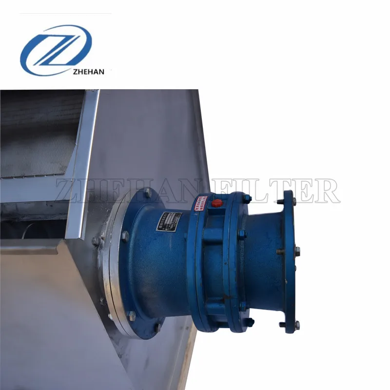 biogas residue Dewatering Machine solid liquid separator slurry drying used manure separator with slant screen