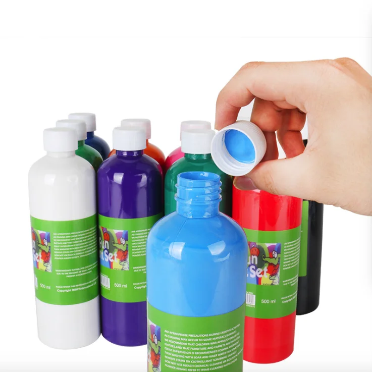 500ml non toxic kids washable tempera paint
