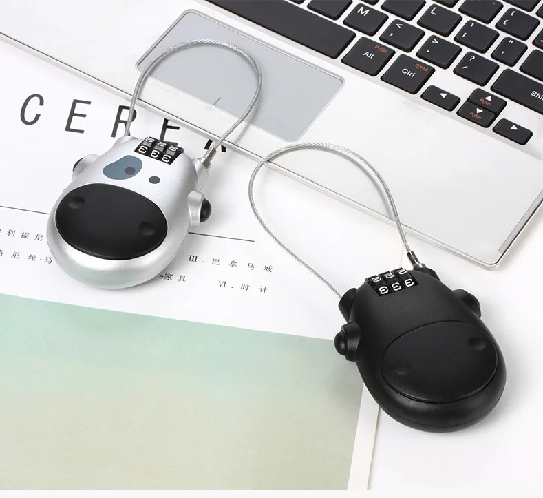 Universal Motorcycle Helmet Password Lock Telescopic Wire Rope Steel Cable Code Lock Suitcase Car Sled Helmet Password Lock