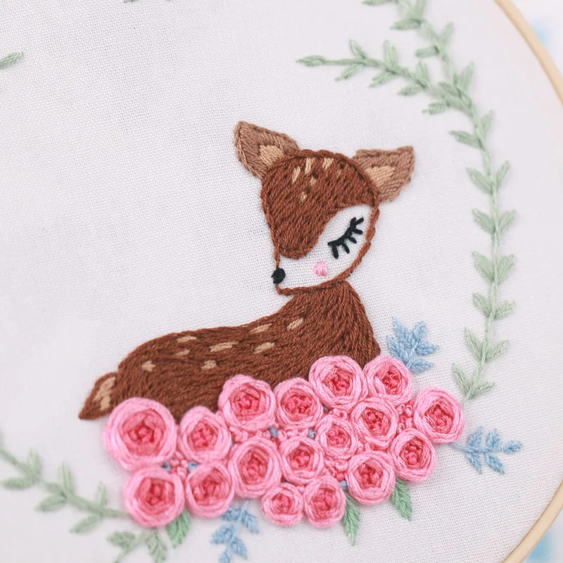 Cartoon Animals Plants Paintings Craft Rug Hook Embroidery Cross Stitch Kits for