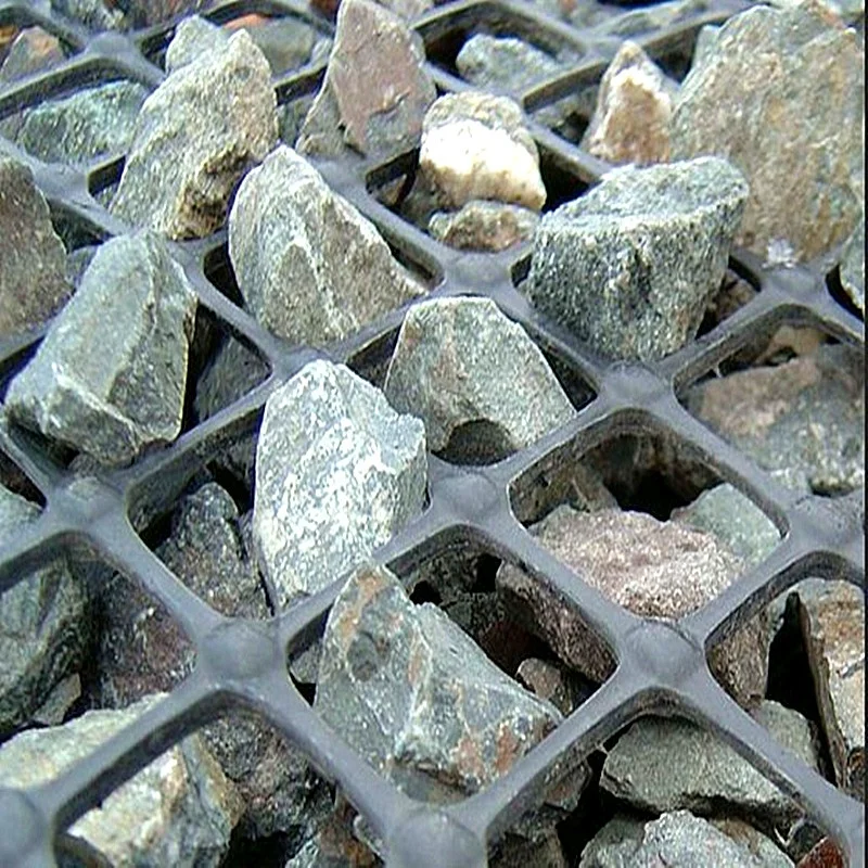 Одноосная георешетка из полипропилена/ПЭ стекловолокна HDPE для строительства подъездной дороги Подпорная стенка арматура асфальта другое применение
