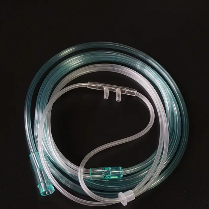 Manufacture colored infant and adult PVC nasal oxygen cannula tube sizes