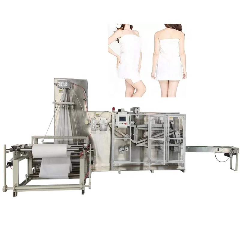 Automatic Portable Disposable Travel Hotel Body Bath Towels Folding Making Machine