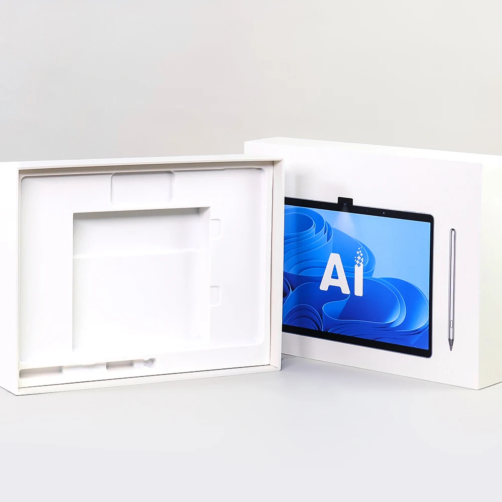 Custom-Printed AI Smart Machine Lid and Base Gift Box with Inner Lining and Protective Closure