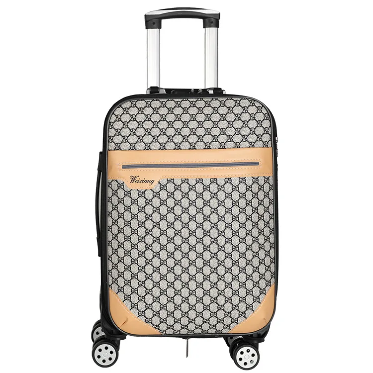 PU ODM/OEM Custom girls ladies fashion travel hard case hand Suitcase cabin airport trolley Baggage set