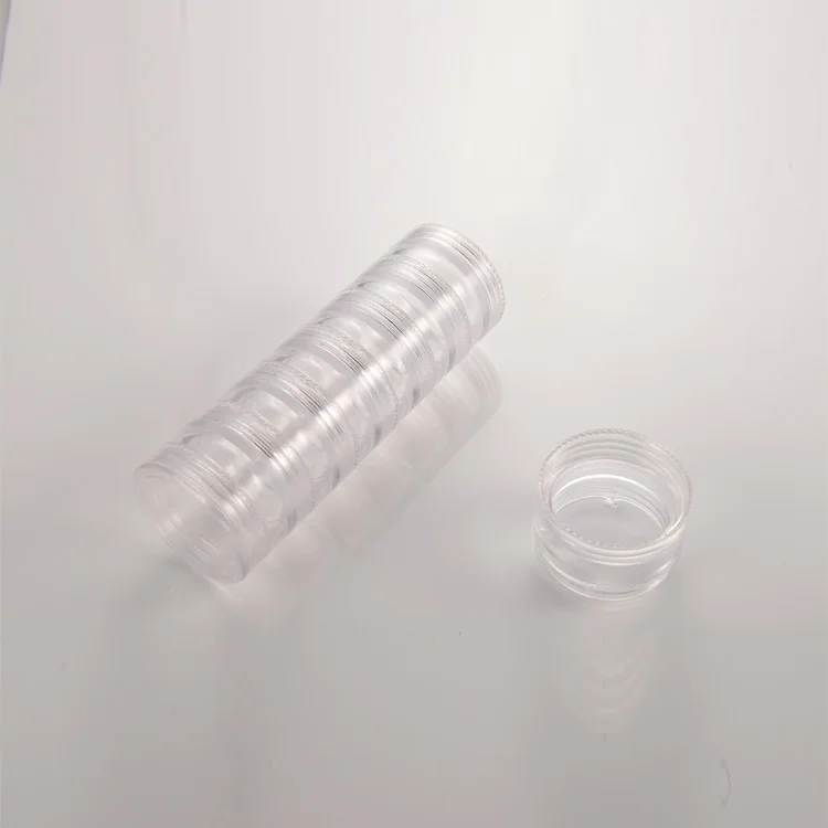MM-PB045 Cheap Price Medical Purple Clear Eco-friendly Plastic 7 Days Weekly Detachable Stackable Cylinder Pill Box