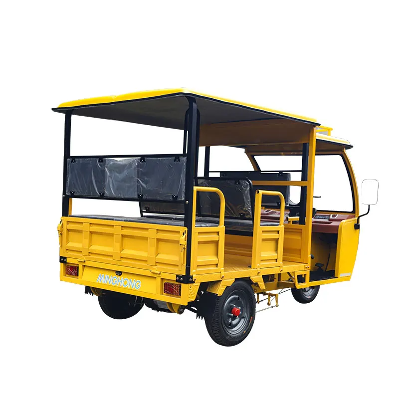 2023 Cheap 3000W Powerful Tricycle New Bajaj Electric Tricycle For Passenger Battery TukTuk with Solar panel