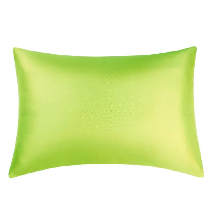 22 mm organic custom embroidered silk pillow case 100% mulberry silk pillowcase Summer Cool Solid Colors  silk pillowcase