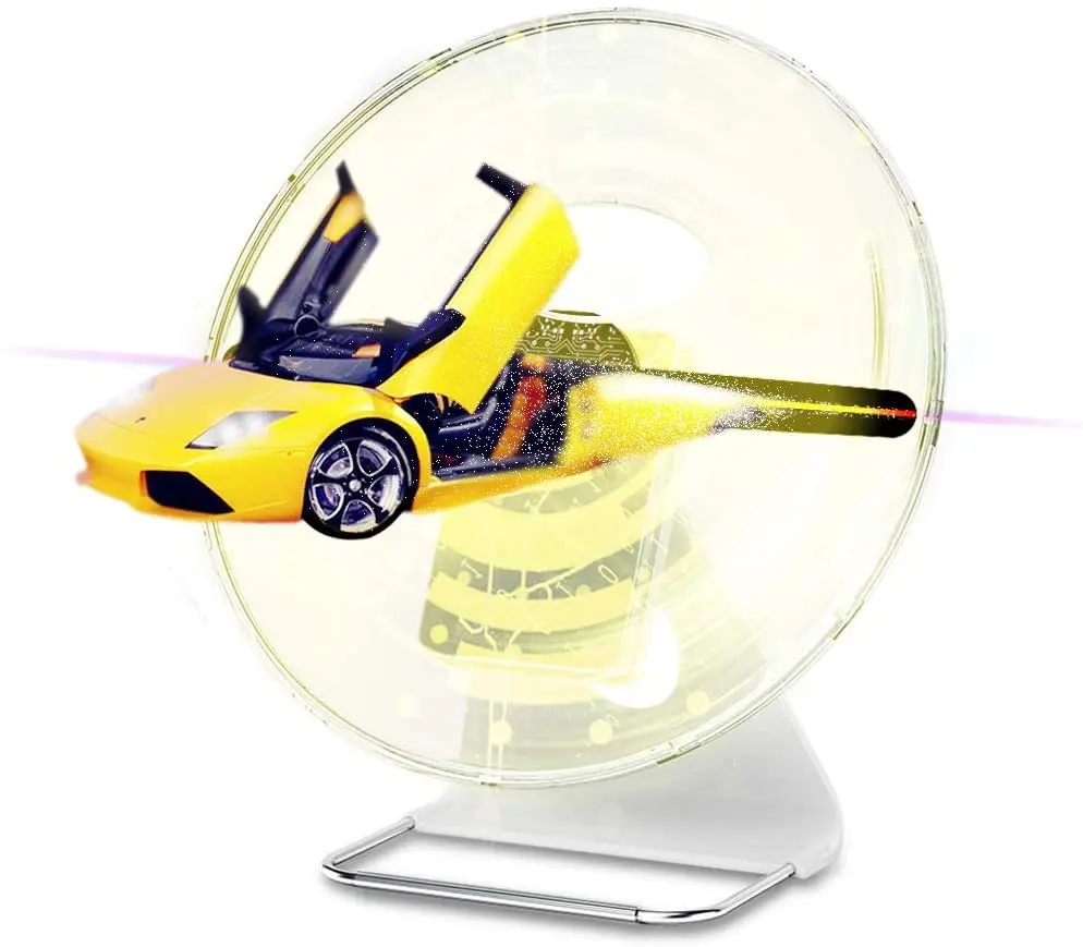 Настольный 3D проектор с голограммой и дисплеем перезаряжаемая батарея прозрачная Бесшумная защитная крышка дизайн уровня