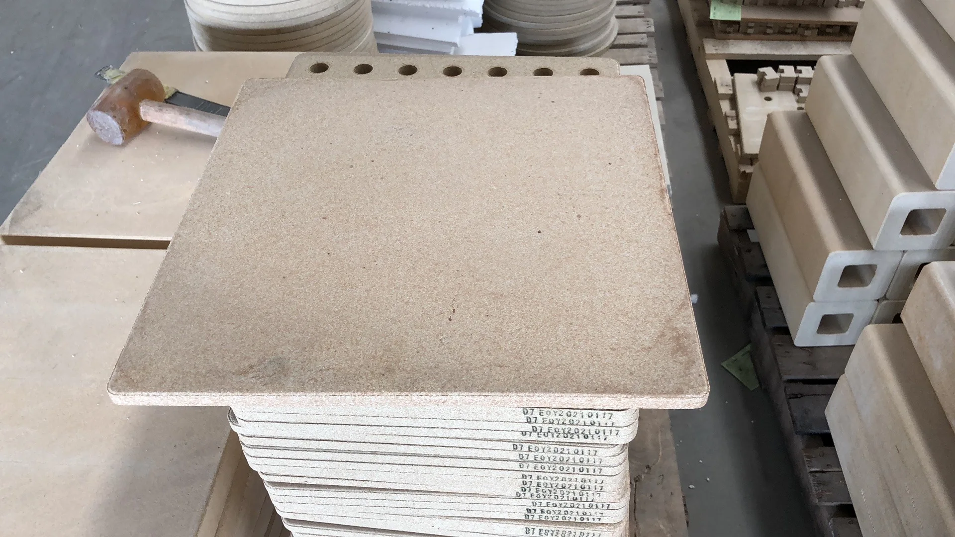 For Ovens Placca Refrattaria Refrattario Rotonda Cordierite Plates Ceramic Pizza Stone