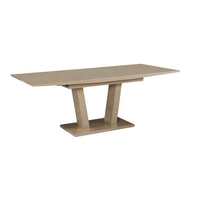 Dining Room Table Top MDF With Paper Extendable 10 Seater Wood Dining Table