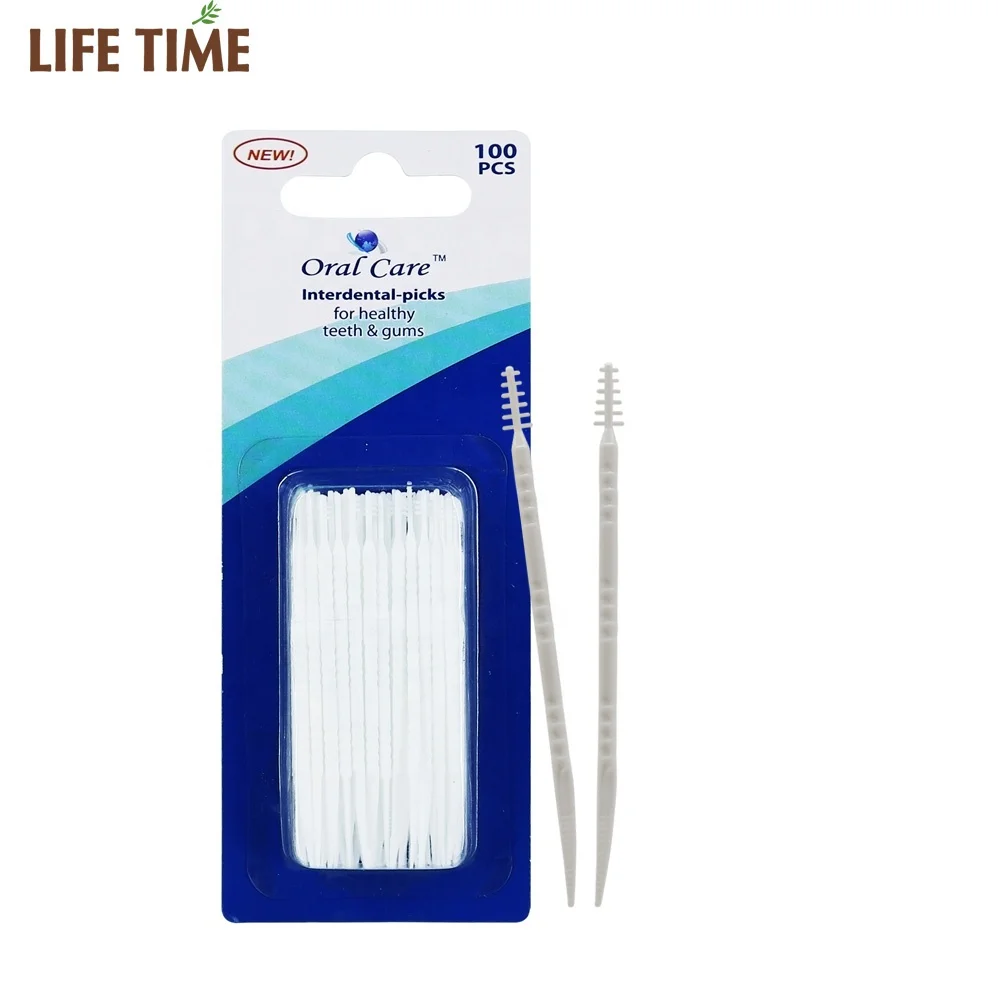 disposable plastic toothpicks interdental double Head oral picks toothpicks