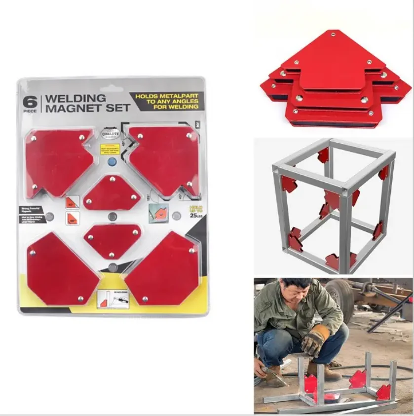 6pcs Magnetic Welding Holder Steel Fixed Angle Soldering Positioner Welding Tool Holding Power Welding Accessories