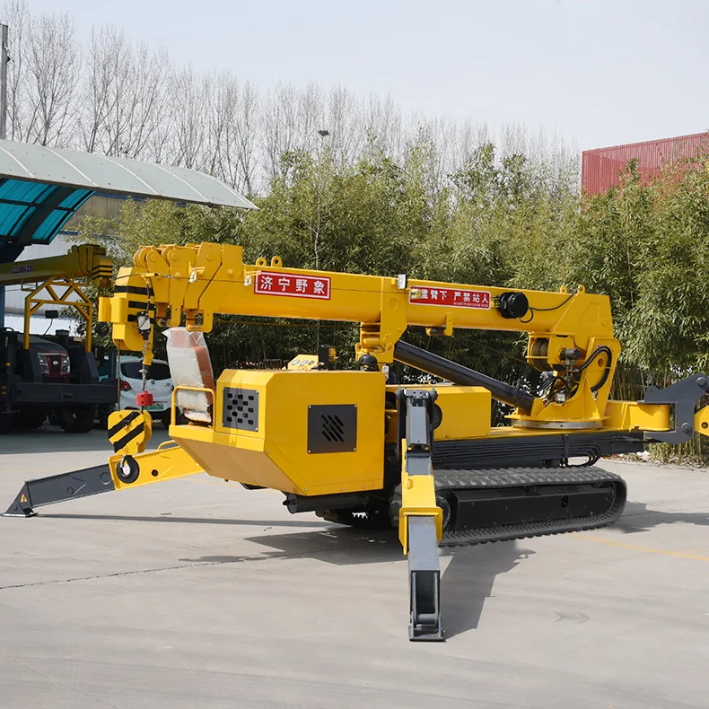 sitong 3 ton mini telescopic spider lifting crawler crane for sale