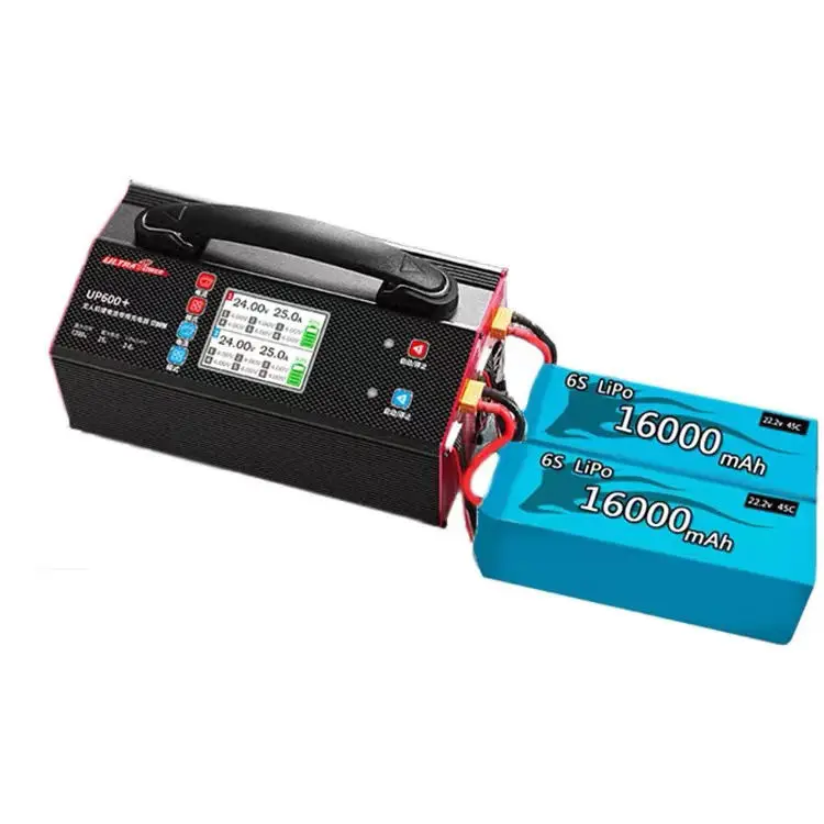 Ultra Power Drone AC Charger UP600+ 20A 25A LiPo LiHV Carregadores Bateria For Charging of Tattu 22.2v 6s1p 16000
