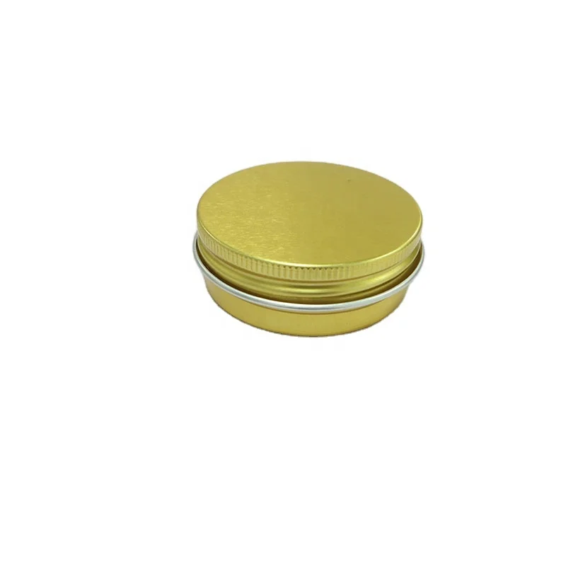 Wholesale 5g 10g 15g 30g 50g 100g gold rose gold black white topical soap cosmetic empty metal tin can jar with aluminum lid