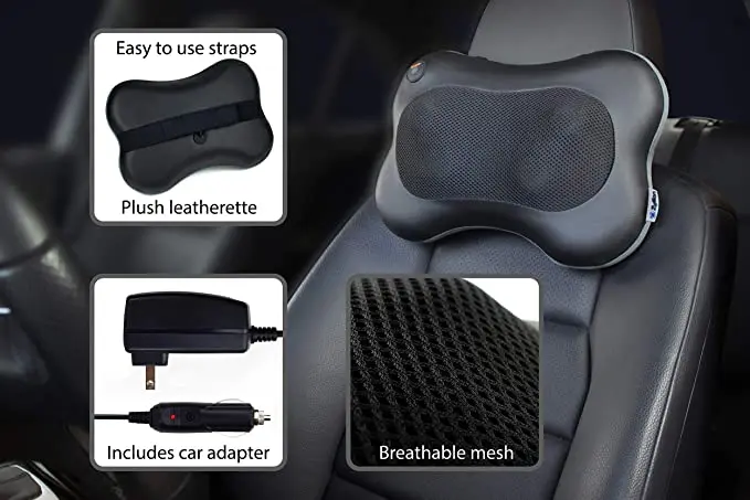 electric relaxation massage pillow back	neck massage pillow inflatable vibrating  pillow massage travel