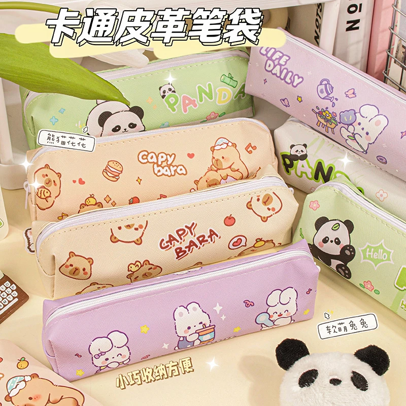 Ins High Appearance Level Stationery Bag Student Pen Bag Kawaii Stationery Wholesale Cheap Pencil case for Girls to School Cute