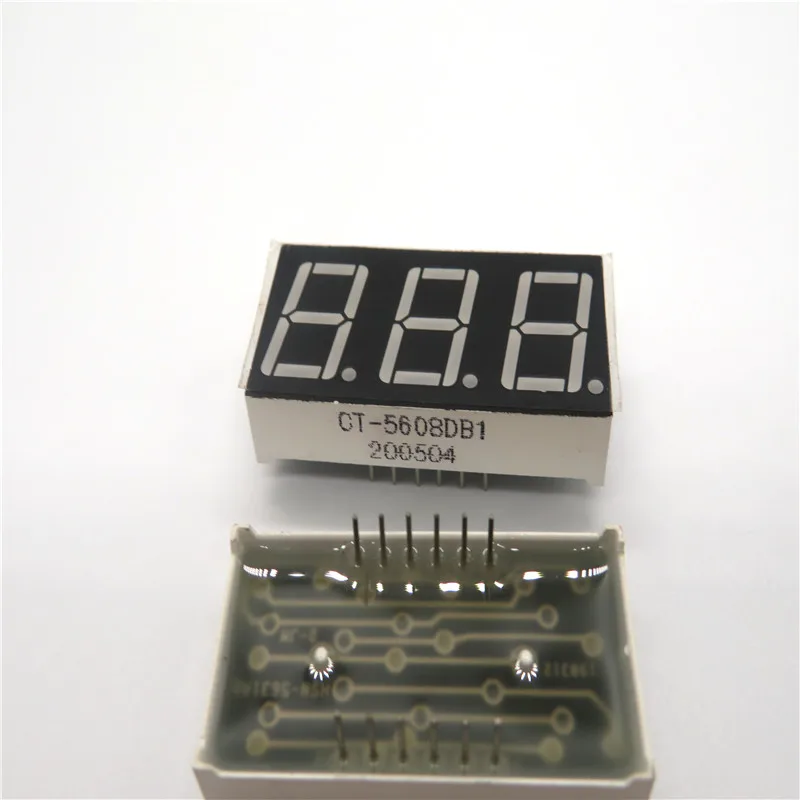 
Three digital 7 segment led digital tube for indoor display 