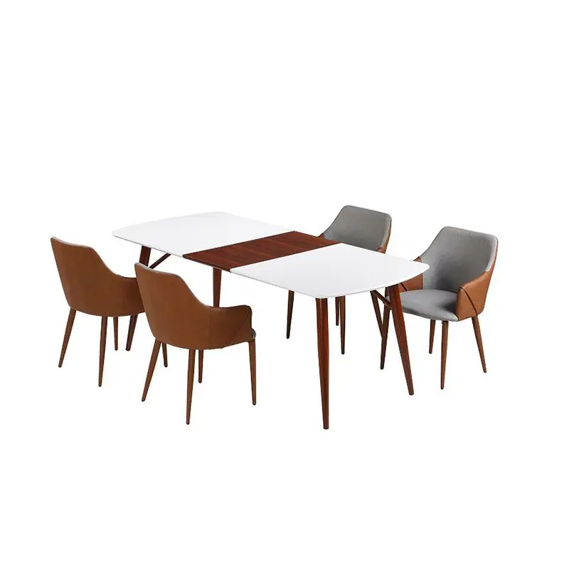 Modern Ceramic Dining Table Extended Glass Office Executive Desk Rectangle Base Wood Tables White Rotating Coffee