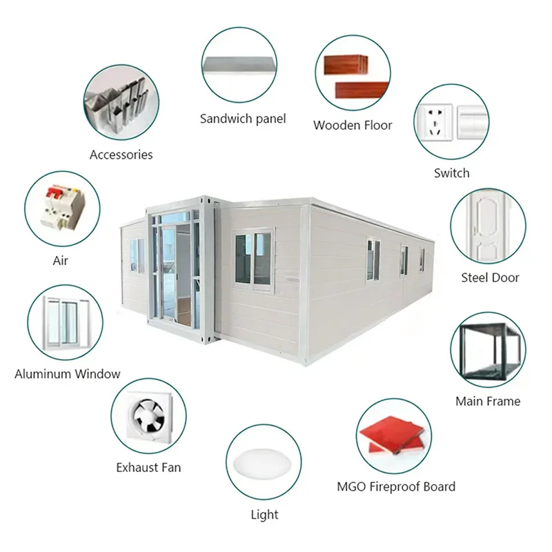 Living Module House Luxury Container Home Module 40Ft Luxury Prefabricated Modules Container