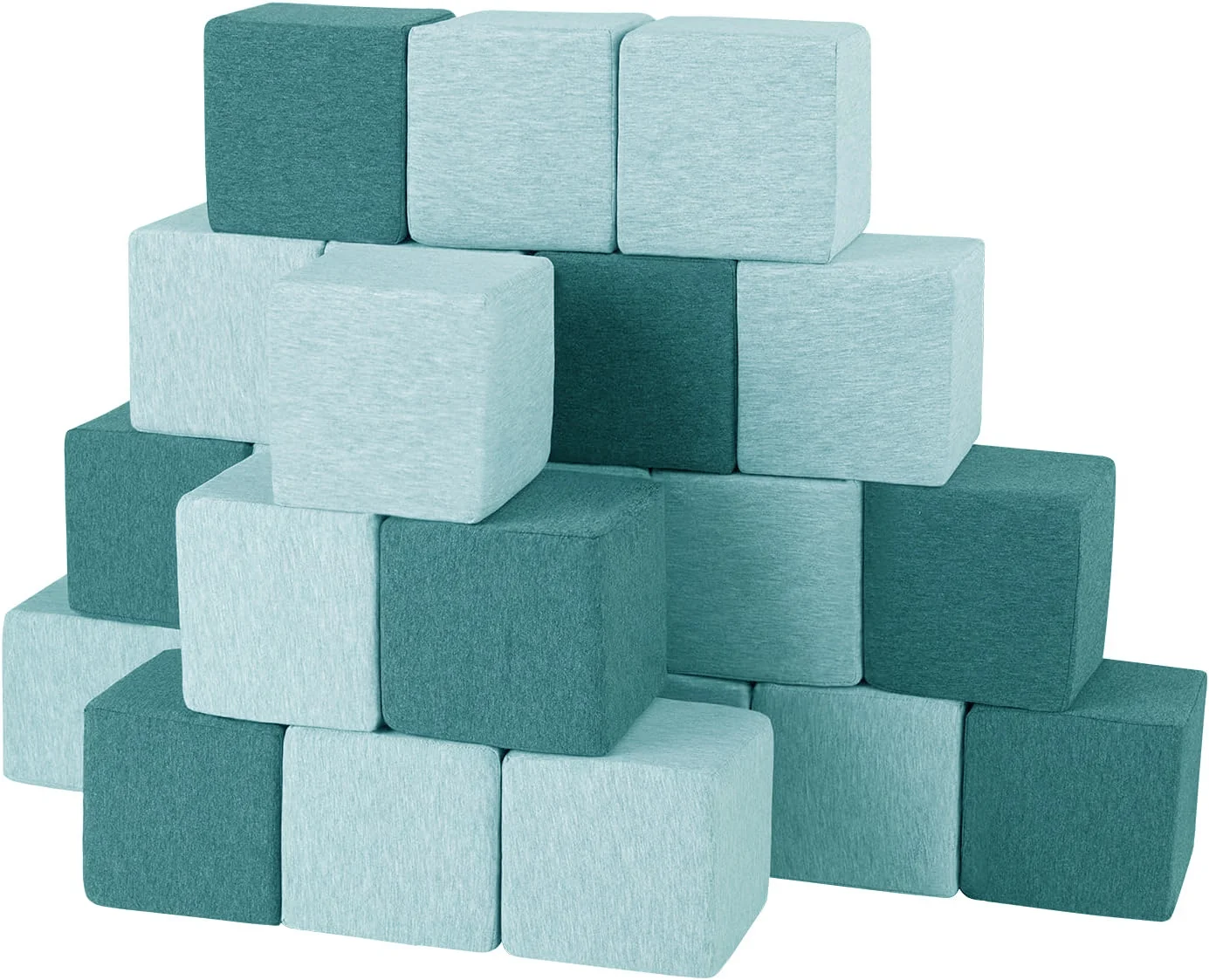 Woxin Soft Indoor/Outdoor Trampoline Park Gymnastic Pool Decor Foam Pit Blocks Sponge Cube with Cloth Cover