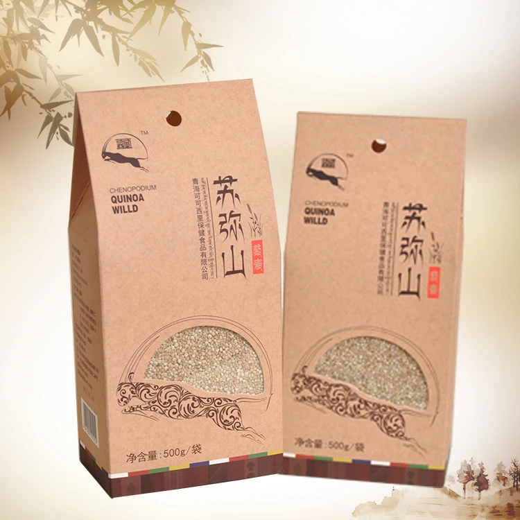 Qinghai-Тибетский происхождения 500 г бумажный пакет органический Quinoa высшего качества