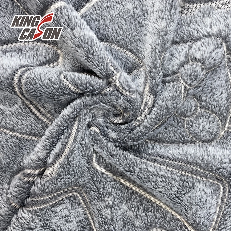 Kingcason Custom Two Side 100% polyester Game machine Pattern Recycled Glow in the dark Fleece Fabrics For South African Market