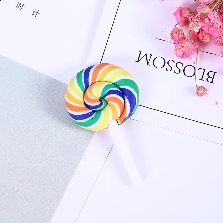 Simulation food play cream mobile phone shell accessories pencil case DIY materials clay lollipop DIY accessories