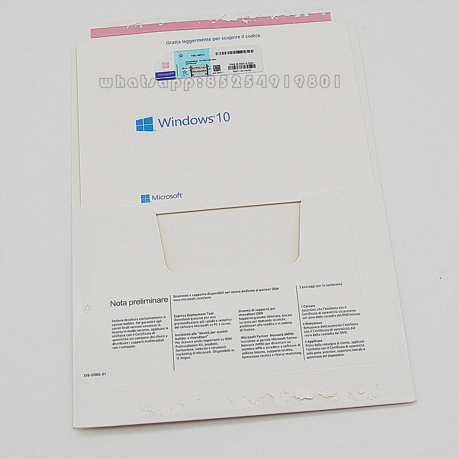 Microsoft Windows10 дома 64 бита DVD ОЕМ упаковкой win10 Лицензия ОЕМ/КоА активации онлайн