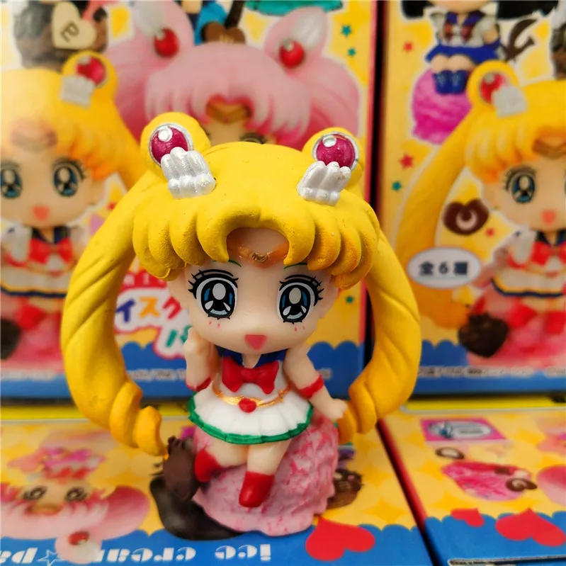 High Quality Commemorative Anime 6pcs/set SAILOR MOON Figures Blind Box Toy For Kids