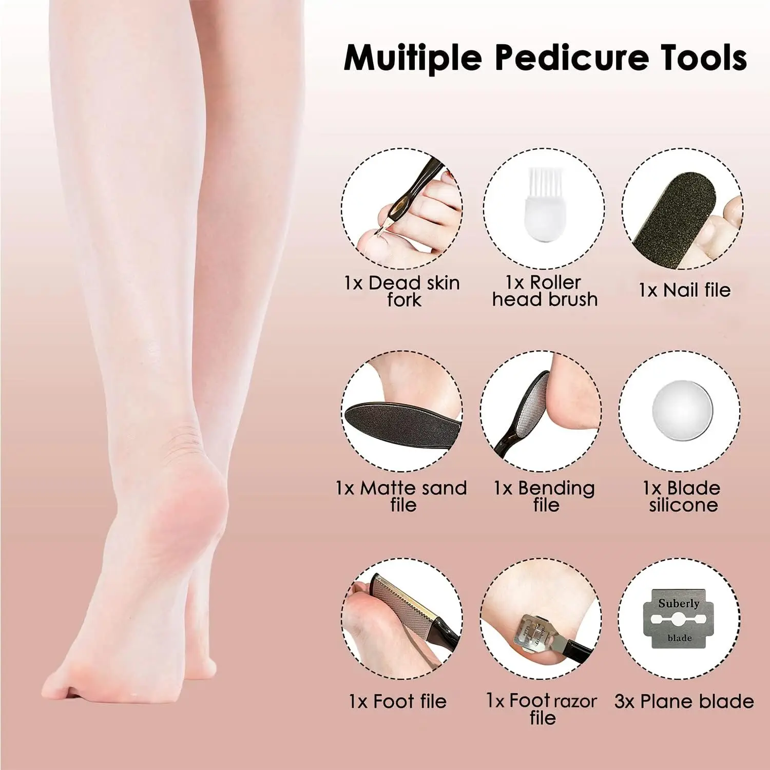 Electric Foot File Scraper Callus Remover Feet Matte Pedicure Tools Foot Rasp Removal Dead Skin Remover Foot Care Tool