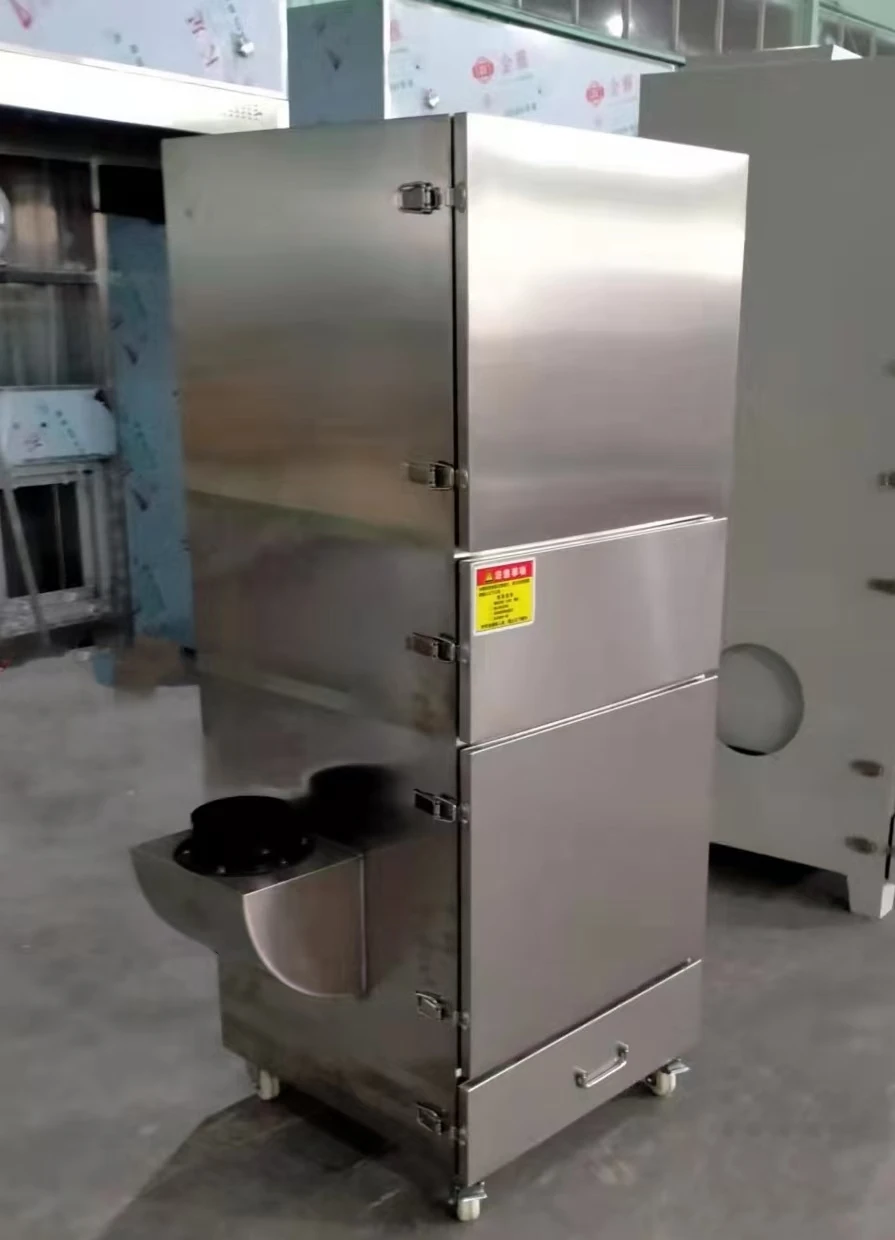 YKM-2200 2.2kW Industrial Dust Collector System Smoke Purification Treatment SS304 Dust Collector