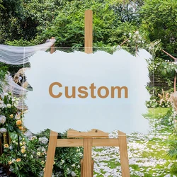 Wedding Welcome Sign Custom Acrylic Elegant Wedding Sign