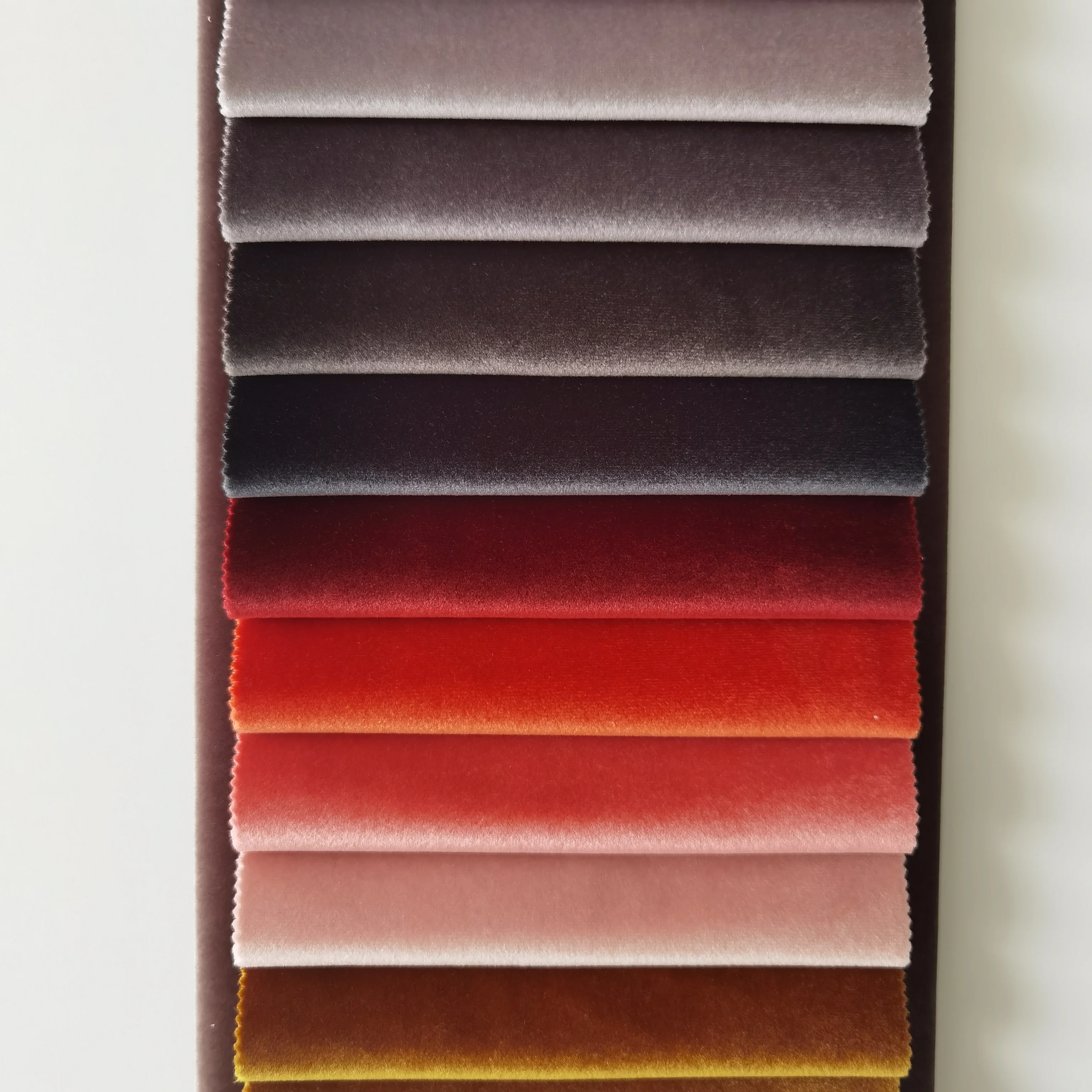 530GSM Italian wallpaper Velvet Fabric with backing coating fireproof treatment