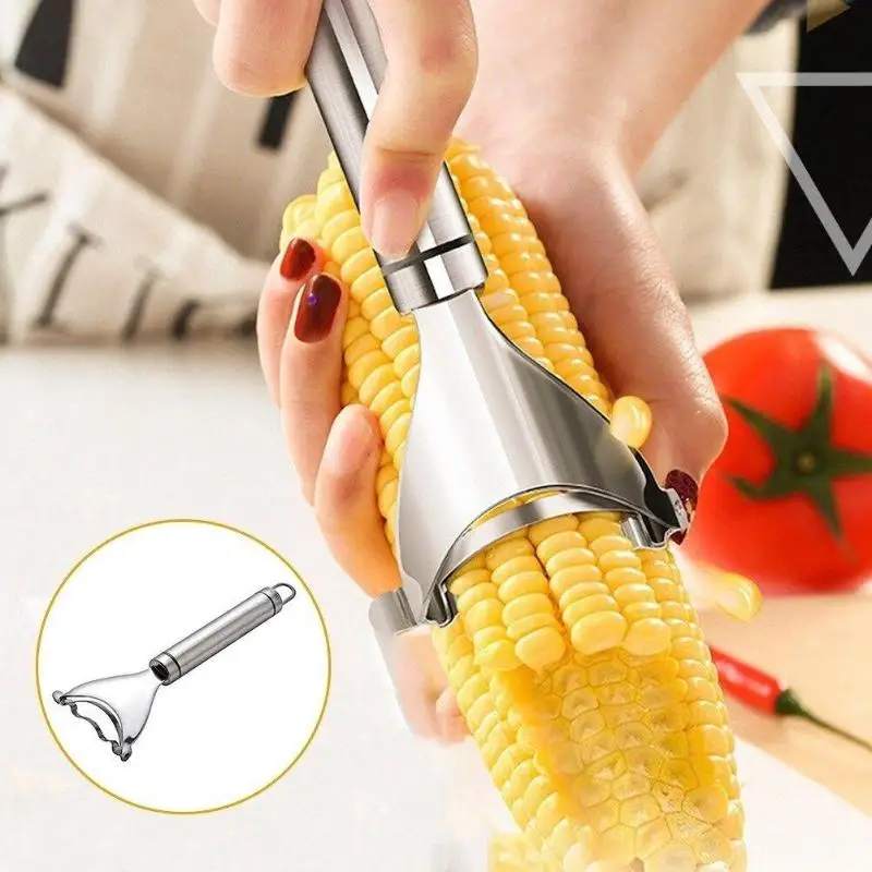 Corn Shaver Peeler Melon Fruit Planing Corn Sheller Thresher Kitchen Tools Stainless Steel Corn Stripper Cutter