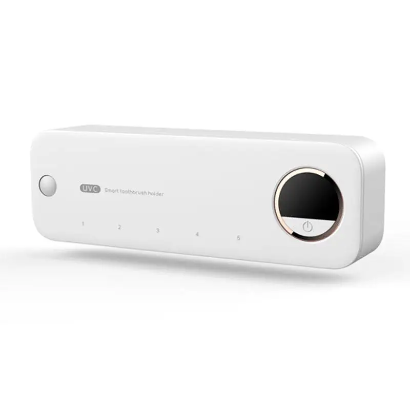 Wind Drying Smart Toothbrush Holder Uv Sterilizing Double Use Wall Mount Tooth Brush Holder Sterilizer For Razor And Toothbrush