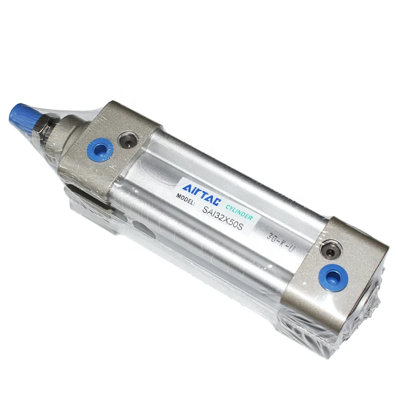 AIRTAC бренд ISO15552 стандартный цилиндр SAI32/40/50/63/80/100/125/160/200 пневматический привод Регулируемая длина хода