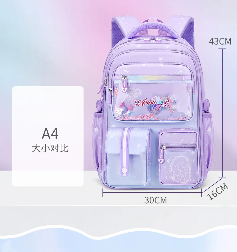 wholesale mochilas escolares 2024 sac scolaire children beautiful nylon school backpack student girl school bags for kids
